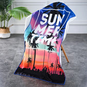 Microfiber Velour Beach Towel