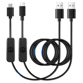 Factory 1.2M USB to Type-C Charging Cable with on off Switch Button LED Lamp Wire Cable Made of Metal and PVC Jacket