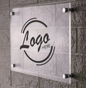Floating Acrylic Business Sign