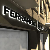 Backlit Acrylic Metal Sign