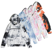 High Quality Blank Tie-Dye Custom Logo Cotton Set Men Tie Dye Hoodie